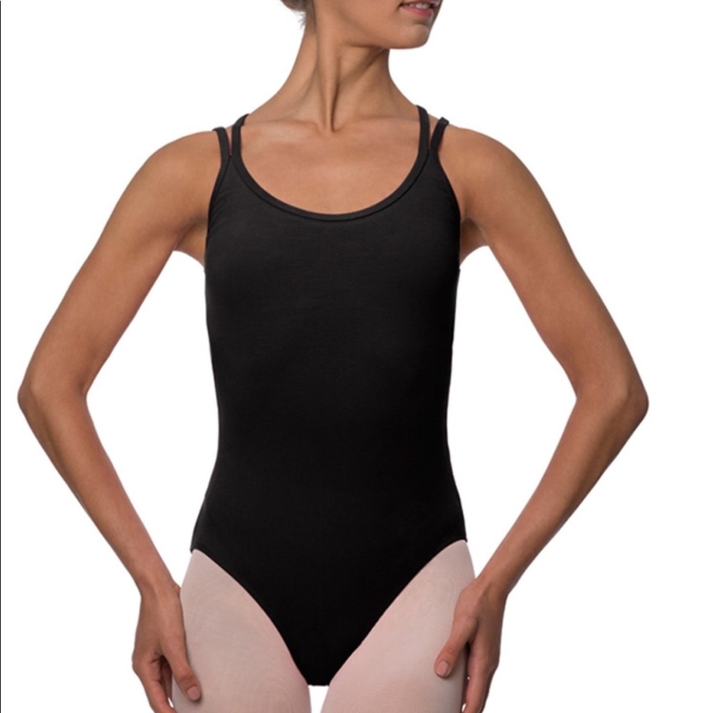 Ballet leotard BLACK size adult medium